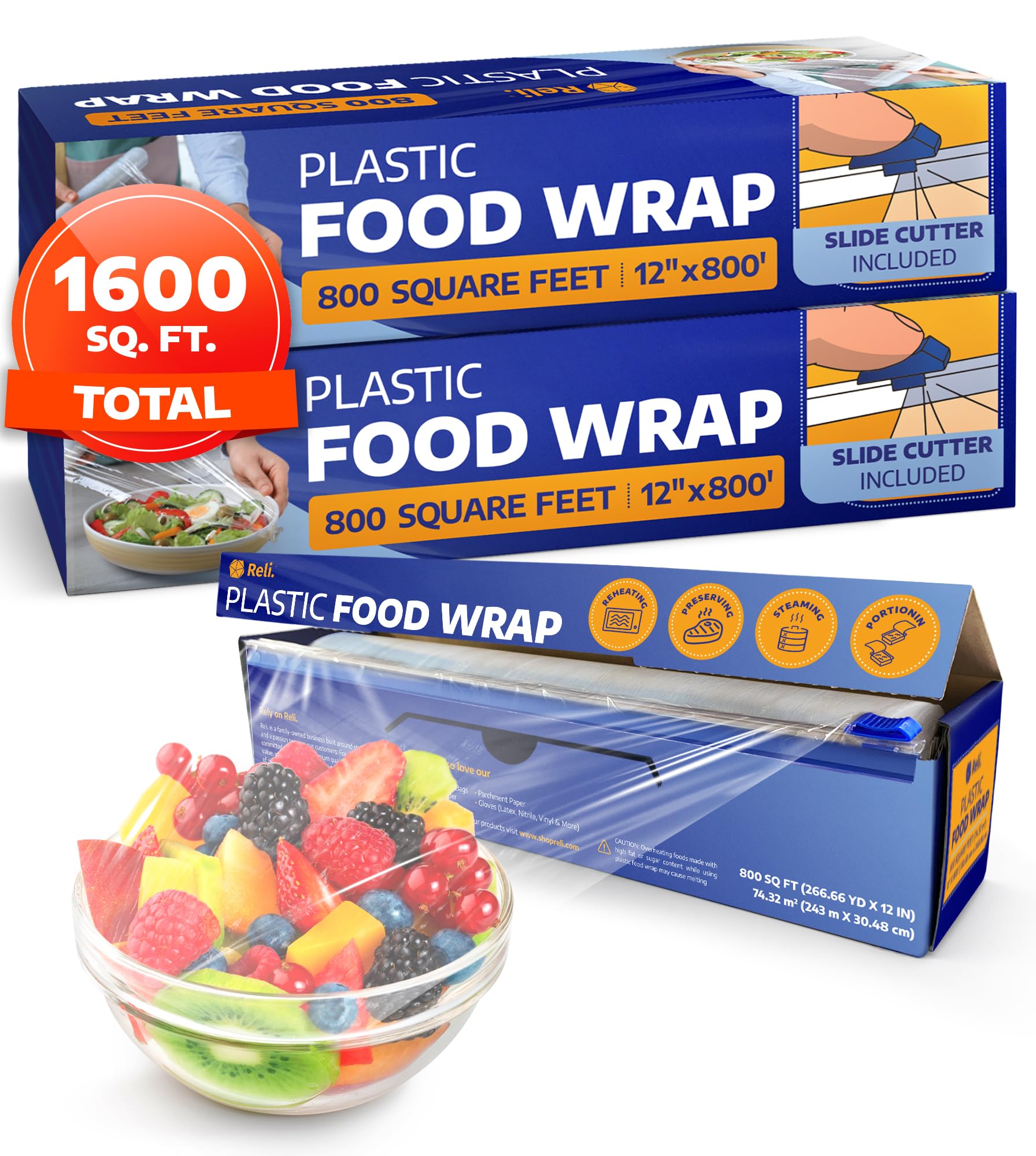 Premium Plastic Food Wrap - 12