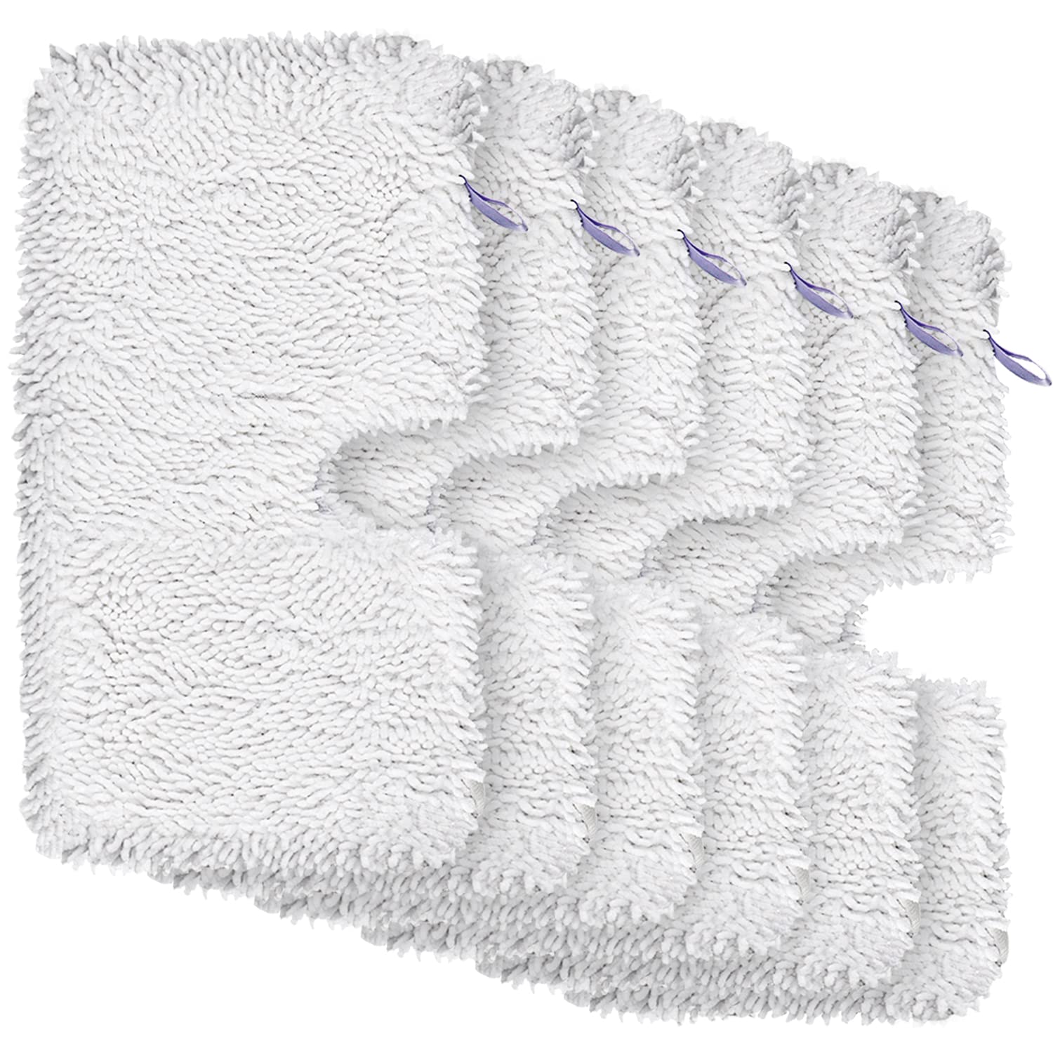 6 Pack Replacement Steam Mop Pads for Shark S3500 Series (S3501, S3601, S2902, S3901, S3550, S3601d, S3801, S3801co, SE450, S2901) - Microfiber Cleaning Pads for Floors, Tile & Hardwood Surfaces - Perfect for Kitchen, Bathroom & High-Traffic Areas