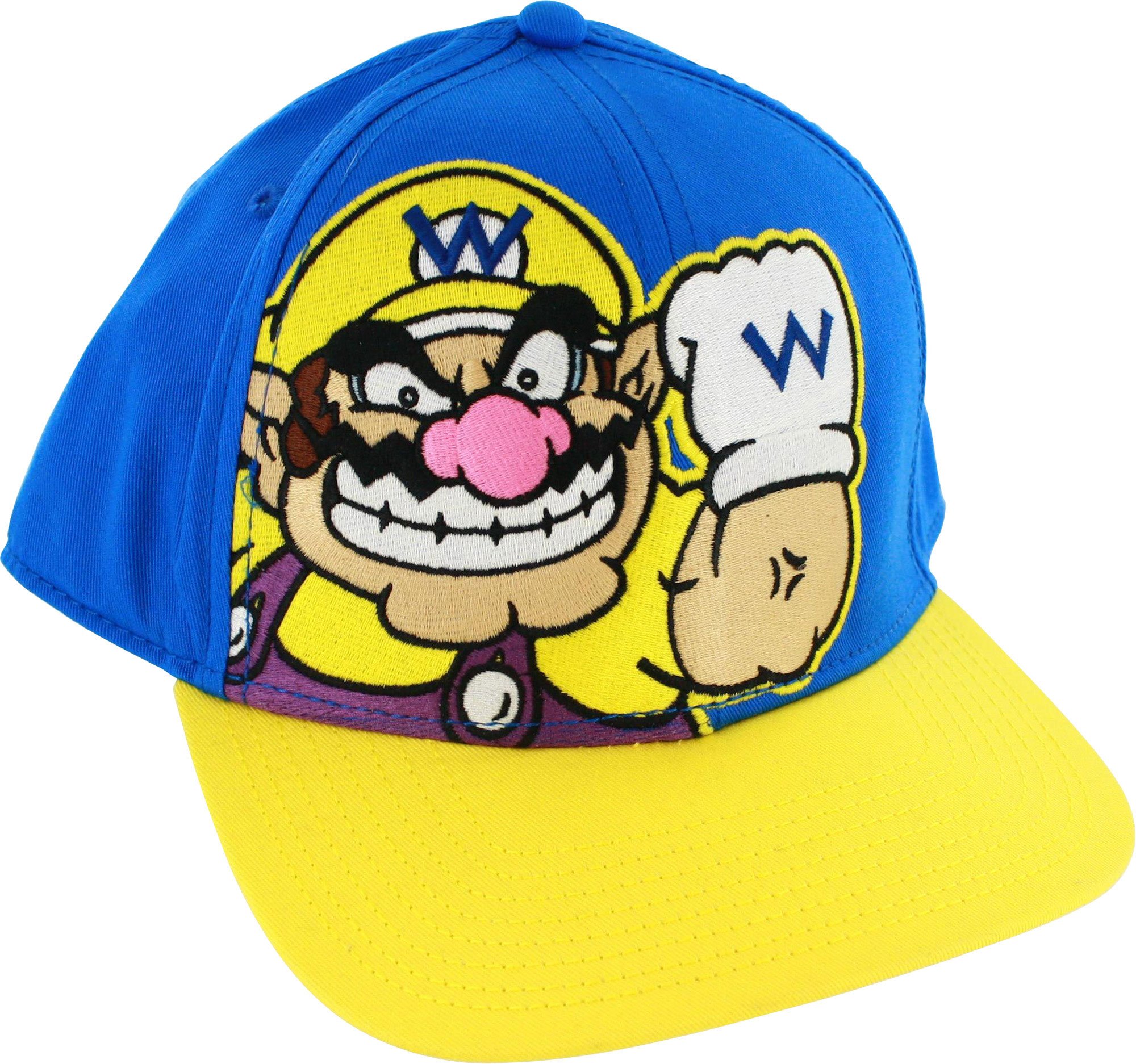Official Nintendo Wario Blue Baseball Cap for Kids - Perfect for Gaming, Cosplay, and Outdoor Activities