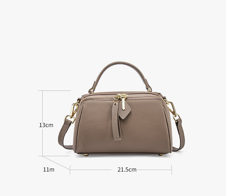Minimalist Small Boston Bag - Stylish & Compact Crossbody Shoulder Bag for Women & Men | Perfect for Travel, Work & Everyday Use
