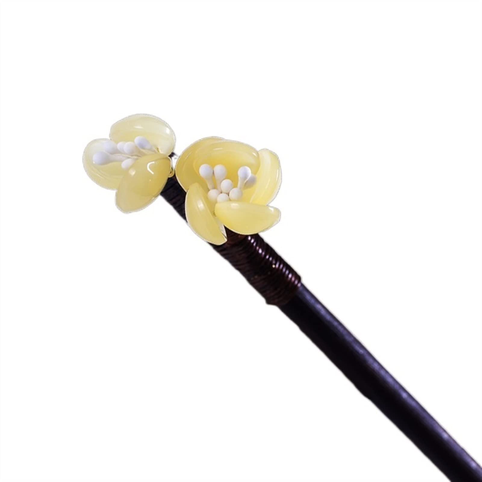 Vintage Plum Blossom Hair Stick - Crystal Flower Hairpin for Women, Wedding & Banquet Jewelry