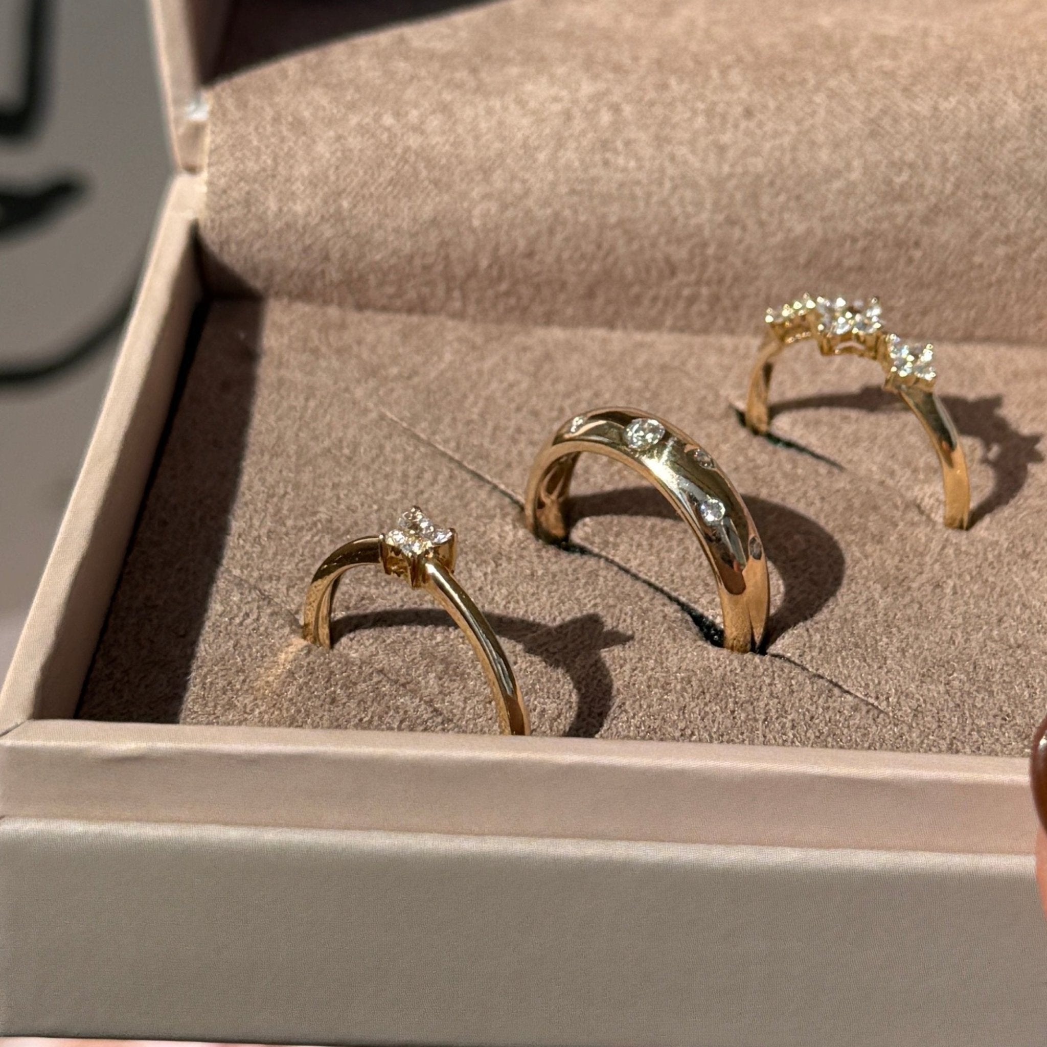14K Yellow Gold Diamond Butterfly Ring – Elegant & Dainty Jewelry for Women, Perfect for Anniversary, Birthday & Special Occasion Gifts