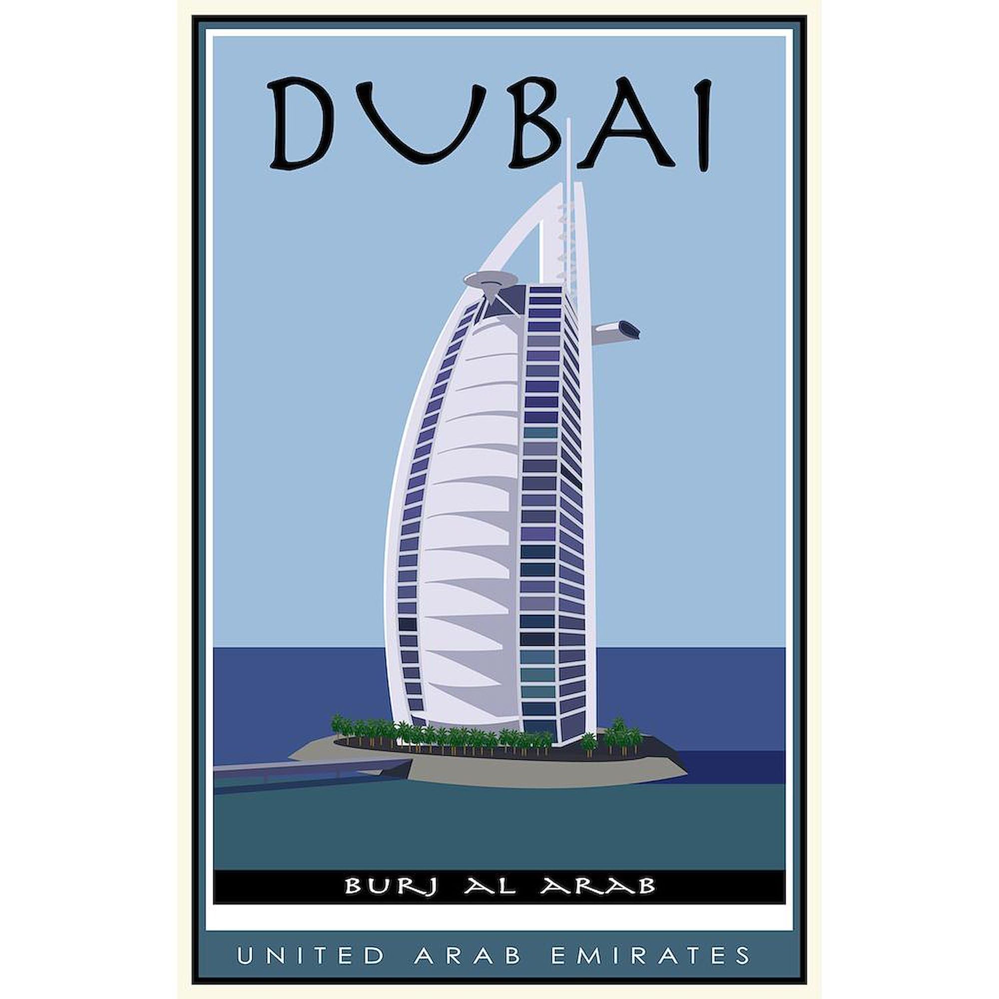 Premium 11 oz (325 ml) Ceramic Coffee Mug - Dubai Themed Travel Souvenir & Gift for Coffee Lovers - Perfect for Home, Office & Vacation Memories