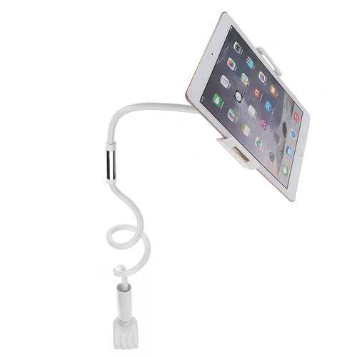 BUBM 1M Flexible Long Arm Metal Clip Holder Stand for 8-10.1 Inch Tablets - Adjustable Lazy Bracket for Bed, Sofa & Office Use
