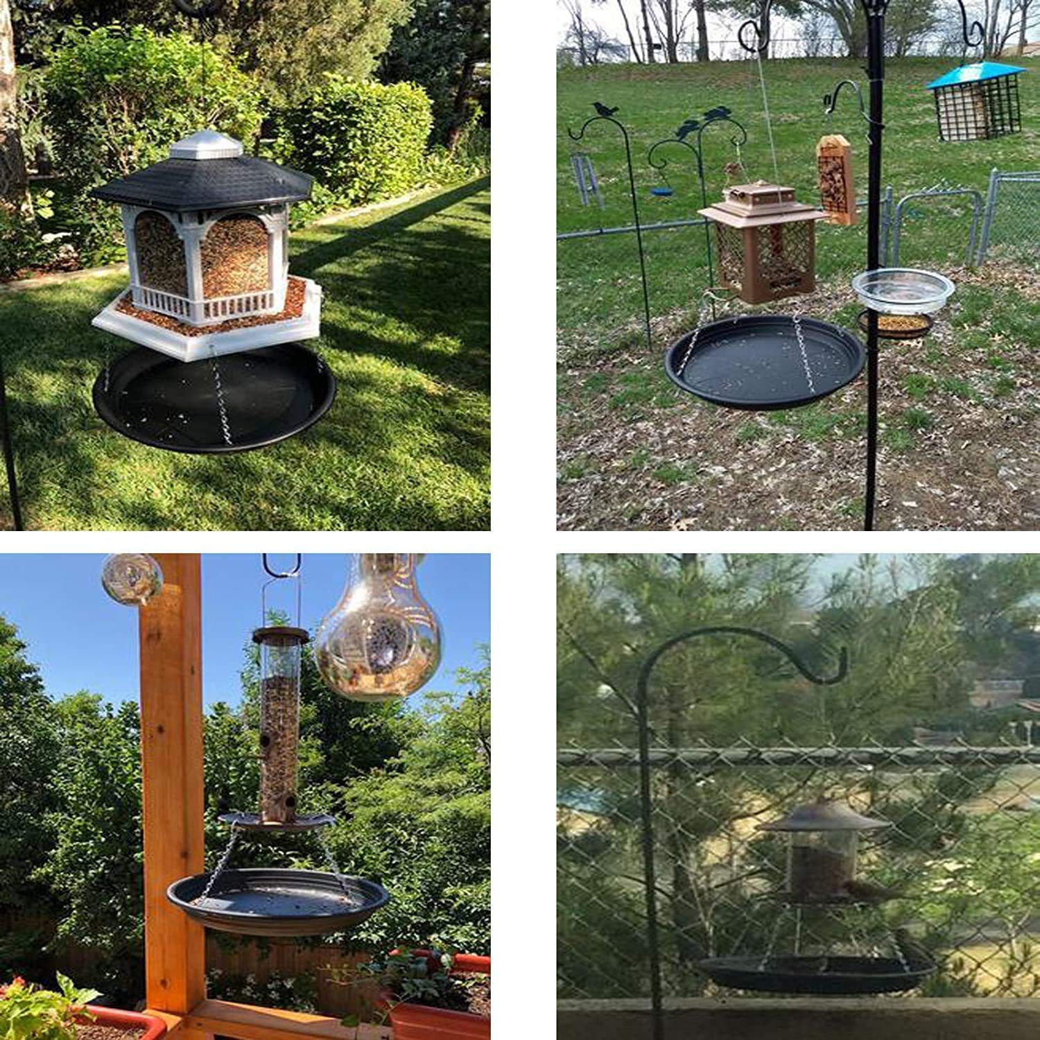 Premium Bird Seed Catcher Tray - Hanging Platform Feeder for Outdoor Backyard & Garden - Attracts Wild Birds While Reducing Seed Waste (No Feeder Included) - Perfect for Birdwatching, Nature Lovers & Eco-Friendly Gardens
