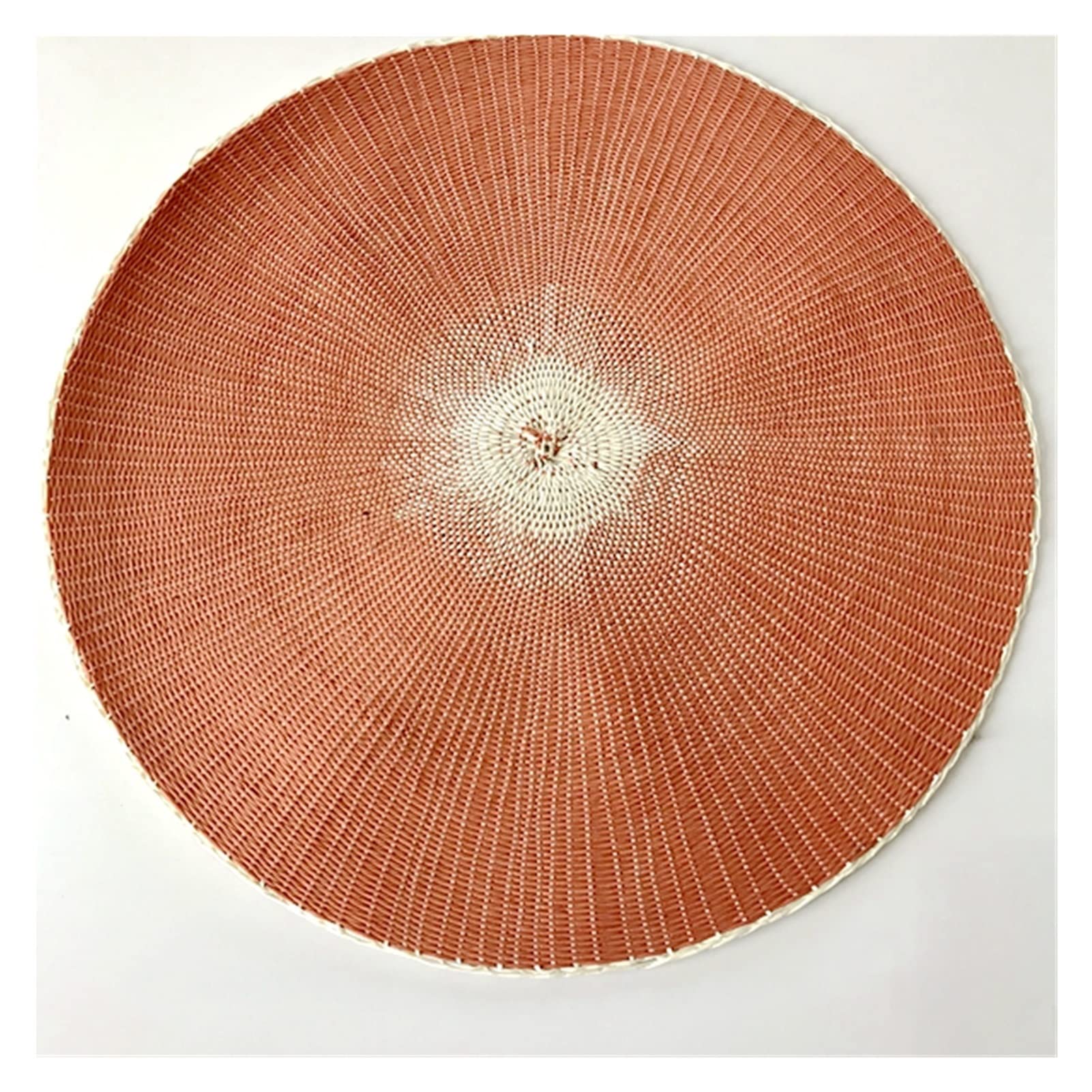 LFDecor 4-Piece Round Woven Placemats Set - Heat Resistant Table Mats for Bowls, Coffee Cups & Tableware - Kitchen & Party Supplies (Color: E, Size: Round) | Perfect for Dining Tables, Coffee Shops, and Home Decor