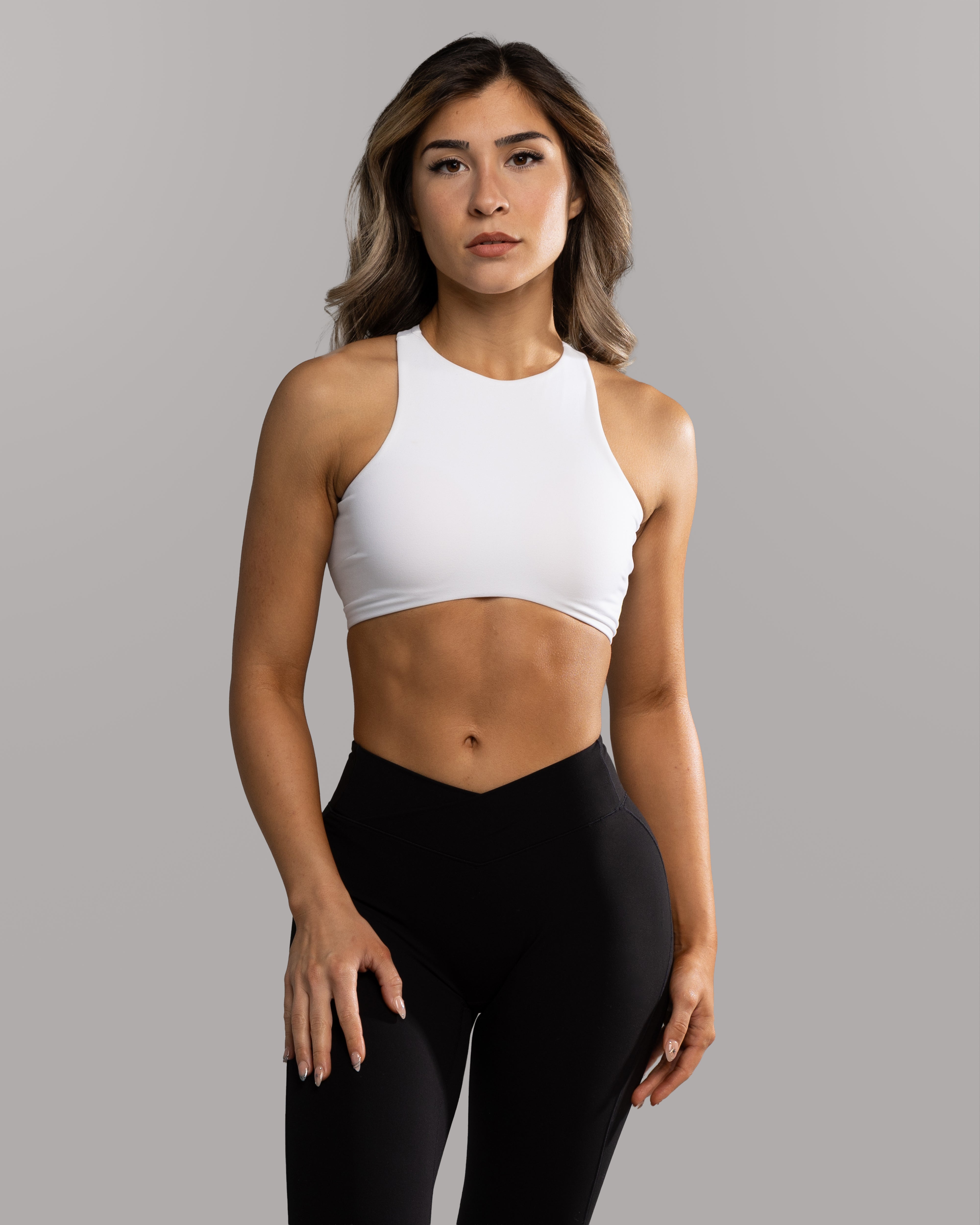 Interval Bra - Comfortable Wireless White Sports Bra for Women | Perfect for Yoga, Running & Gym Workouts