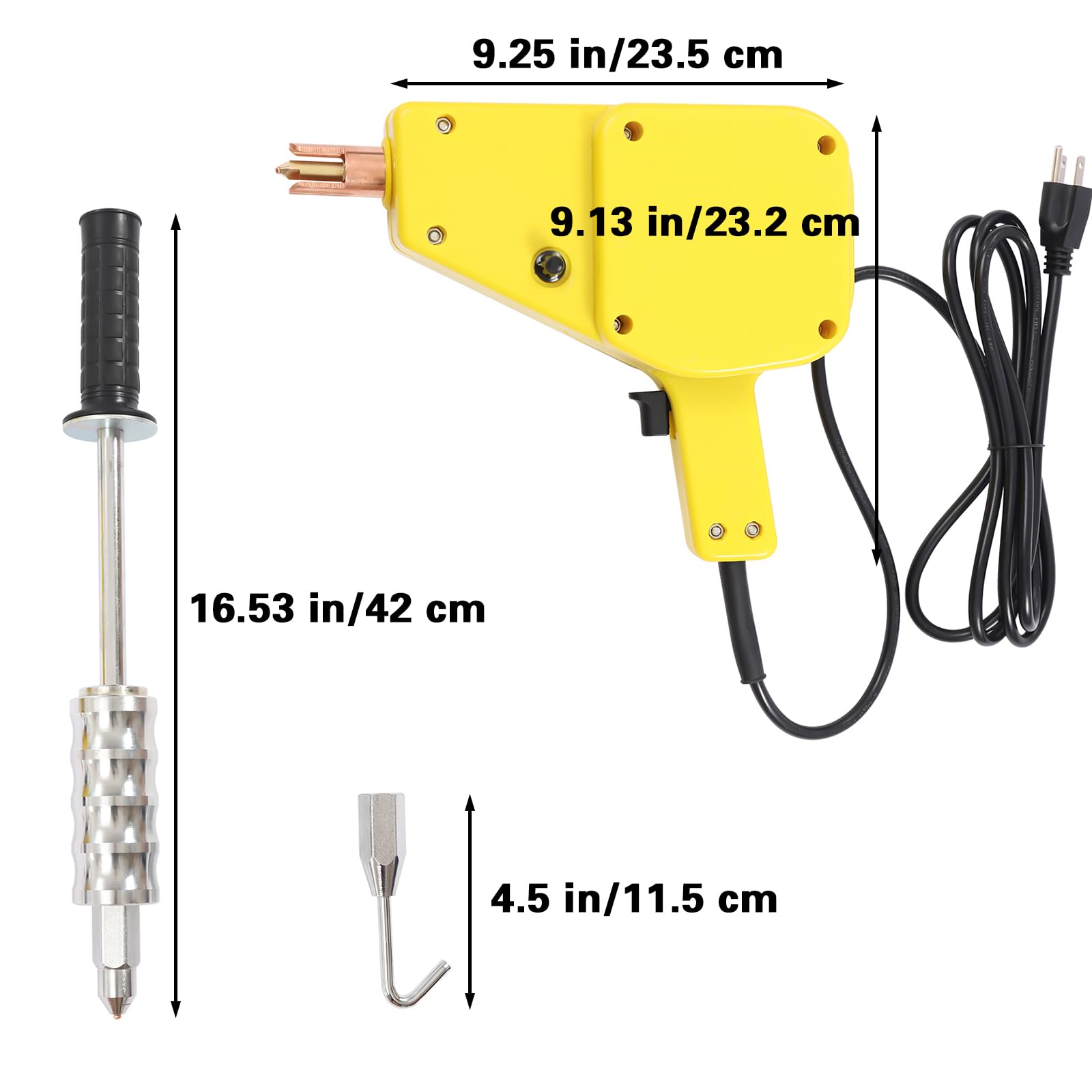 4500W Stud Welder Kit for Auto Body Repair - 800VA Spot Welder with Dent Puller & Welding Pins - 110V Stud Gun Kit for Car Dent Removal & Metal Repair (Perfect for DIY Auto Bodywork & Professional Garage Use)