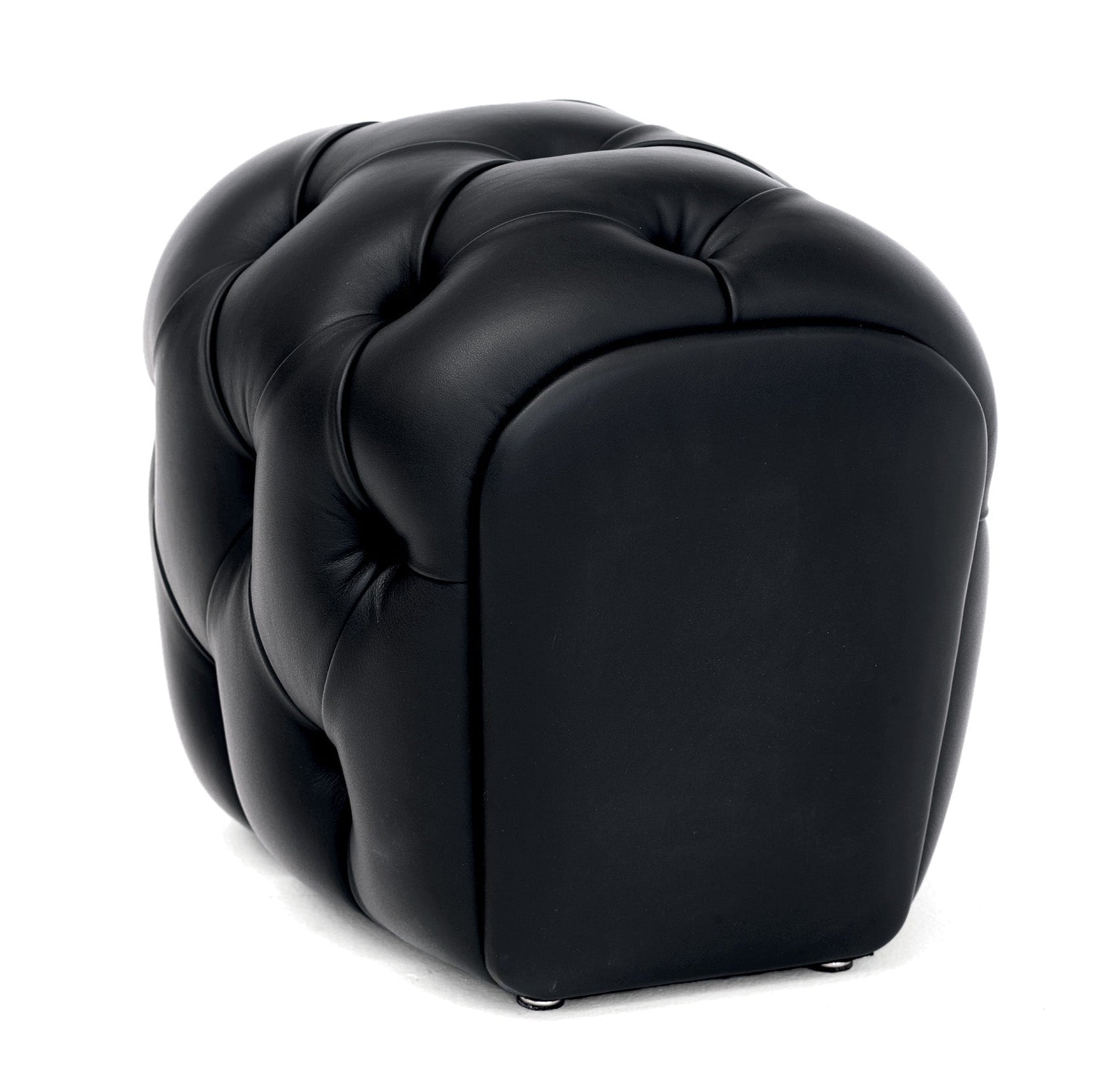 Guelfo Ottoman by Opinion Ciatti - Modern Leather Storage Bench for Living Room, Bedroom & Entryway - Stylish Footrest & Seating Solution