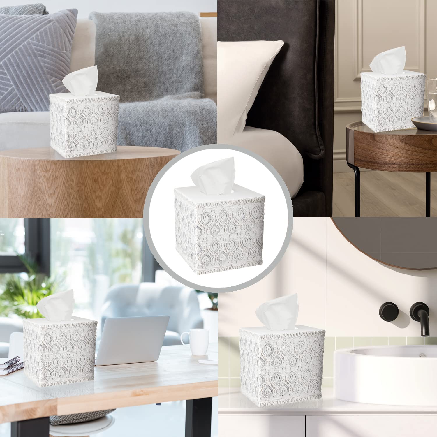 Premium White Bath Tissue Box Monaco - Soft & Strong 2-Ply Toilet Paper for Home, Office & Guest Bathrooms | Eco-Friendly & Gentle on Skin