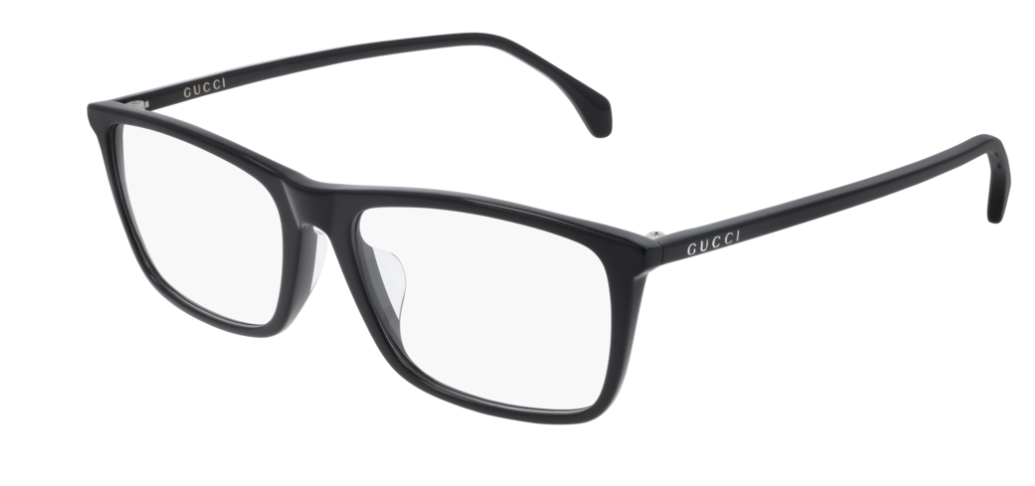 Gucci GG 0758OA 001 Black Rectangle Unisex Eyeglasses - Stylish Designer Glasses for Men & Women - Perfect for Reading, Driving & Fashion Accessories