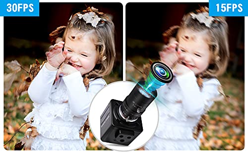 1080P HD USB Webcam with Built-in Microphone, 5-50mm Manual Zoom & Variable Focus for PC/Laptop - UVC USB 2.0 Plug & Play Computer Camera for Video Conferencing, Online Classes, Live Streaming & Close-up Photography