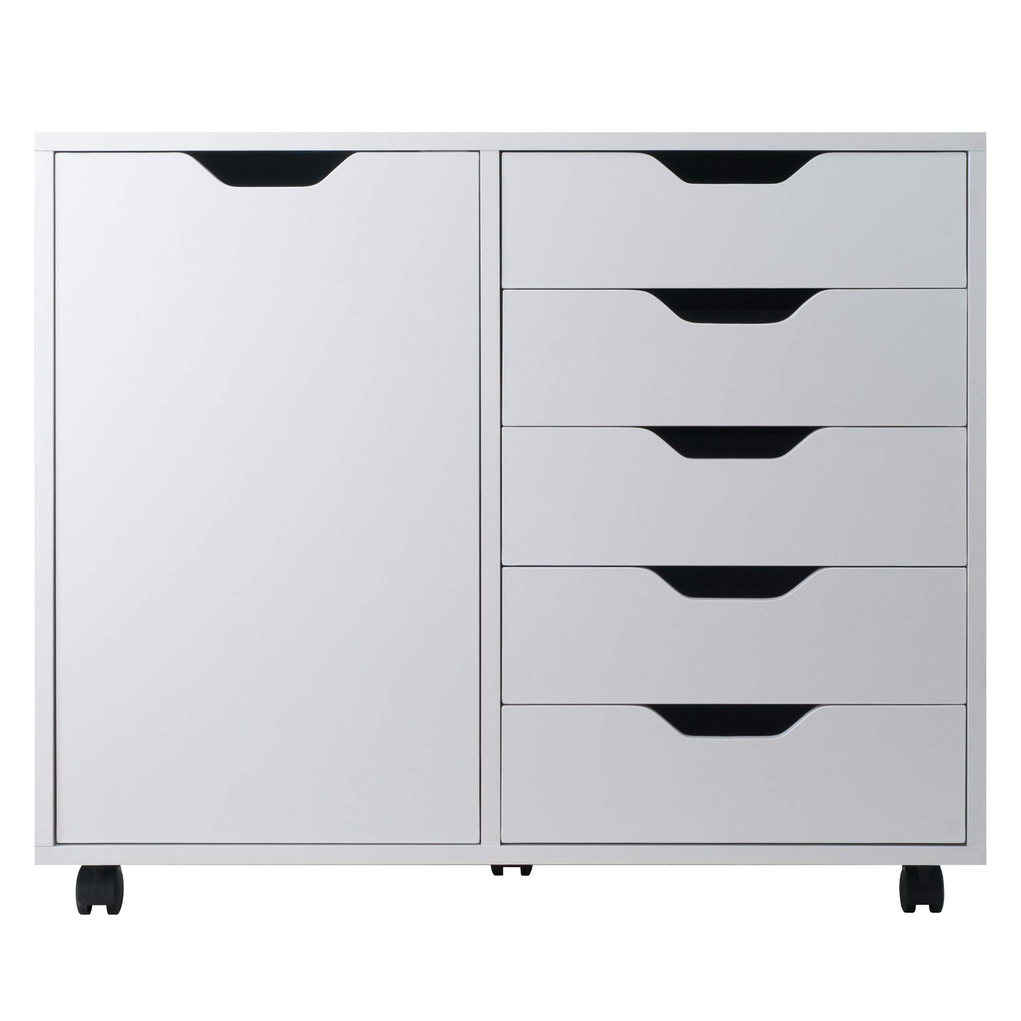 Winsome Wood Halifax White Storage Organizer for Home Office, Kitchen, Bathroom & Closet