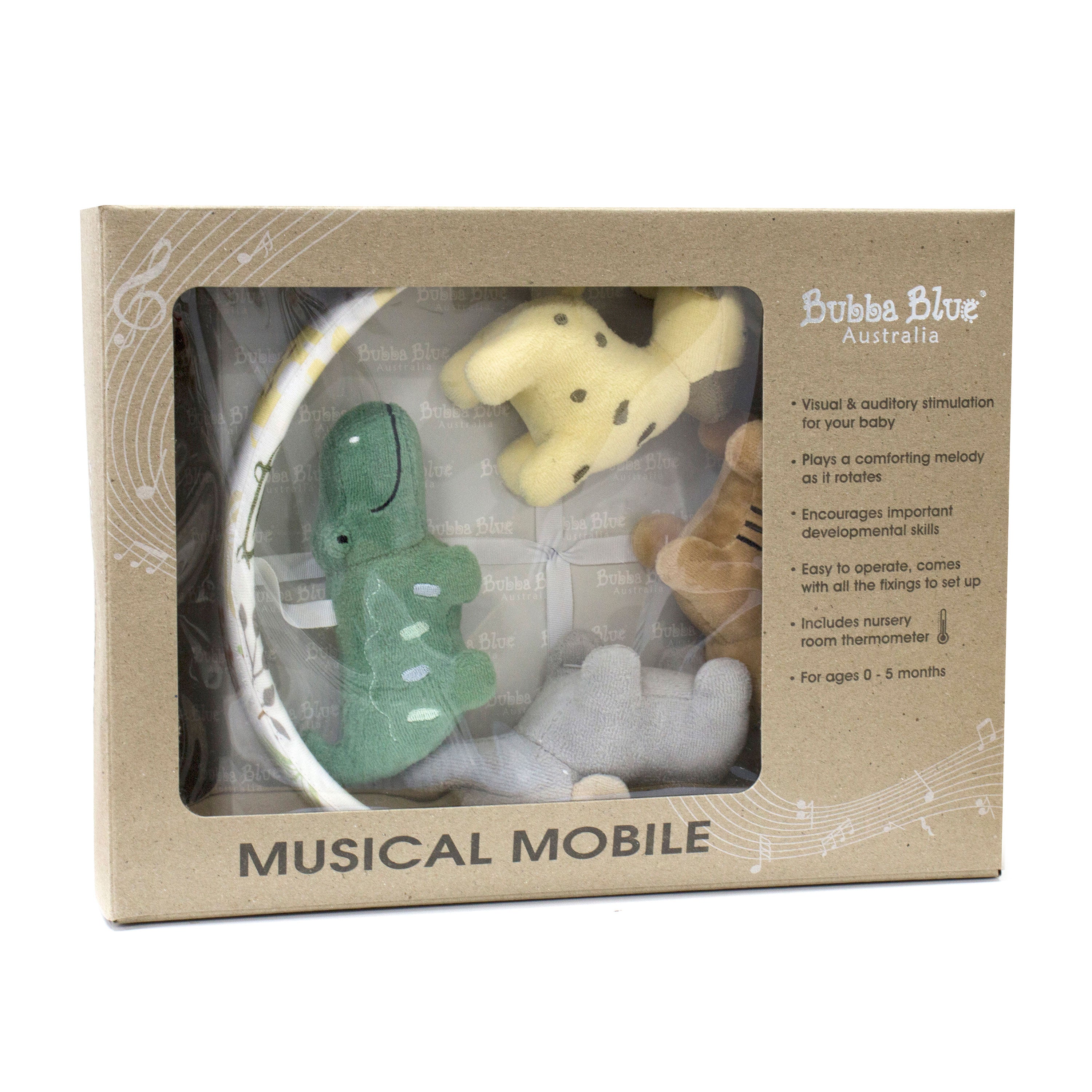 Jungle Bamboo Musical Mobile - Buy One Get One Free - Perfect for Baby Nurseries & Soothing Lullabies