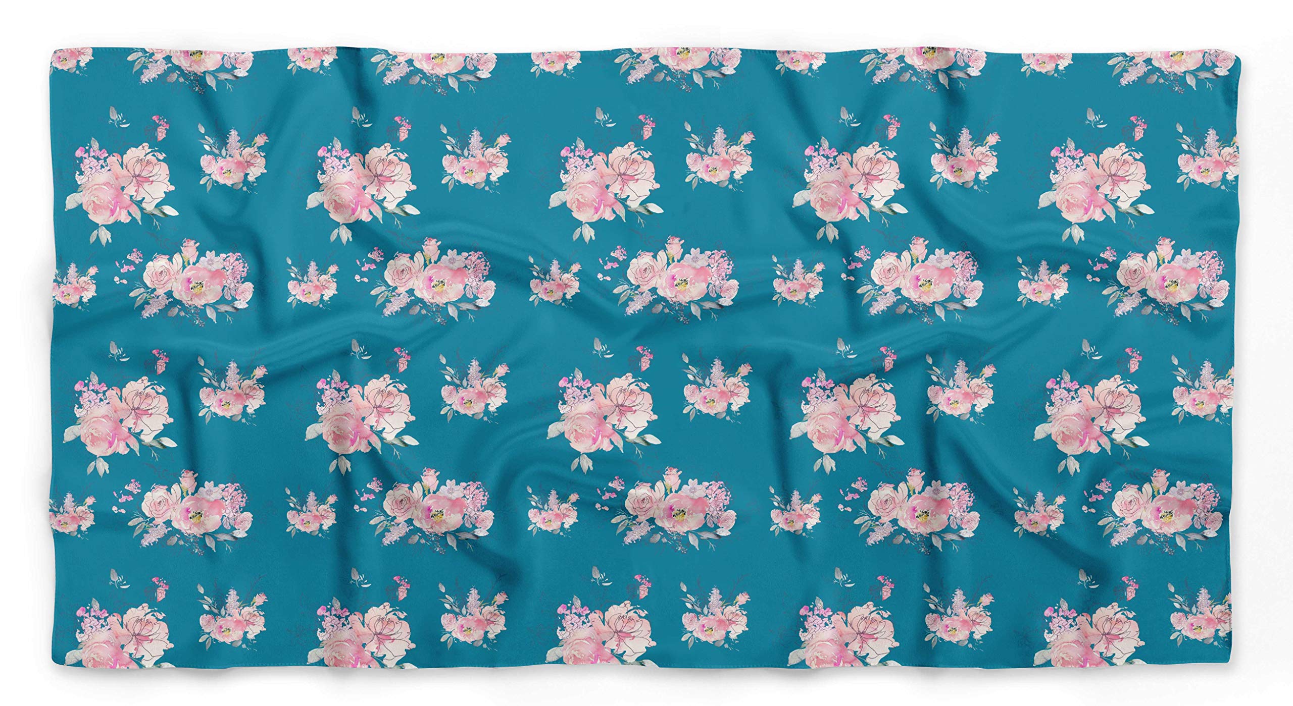 Bimba Printed Pure Silk Scarf for Women - Elegant Hair Neck Head Bandana Wrap - Perfect for Office, Travel, and Special Occasions