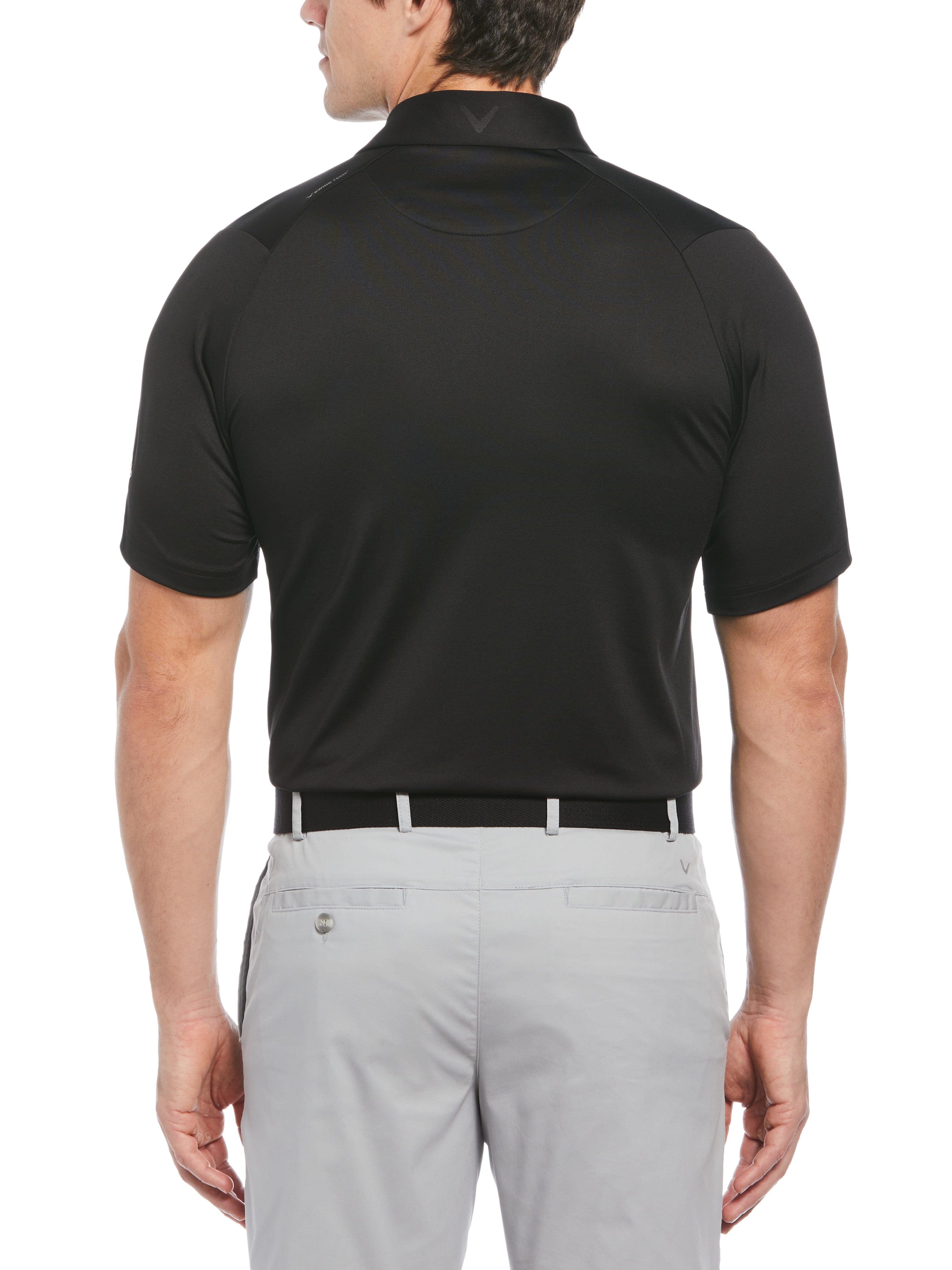Men's Swing Tech™ Solid Golf Polo Shirt - Moisture-Wicking & UV Protection - Perfect for Golf, Casual Wear & Outdoor Activities