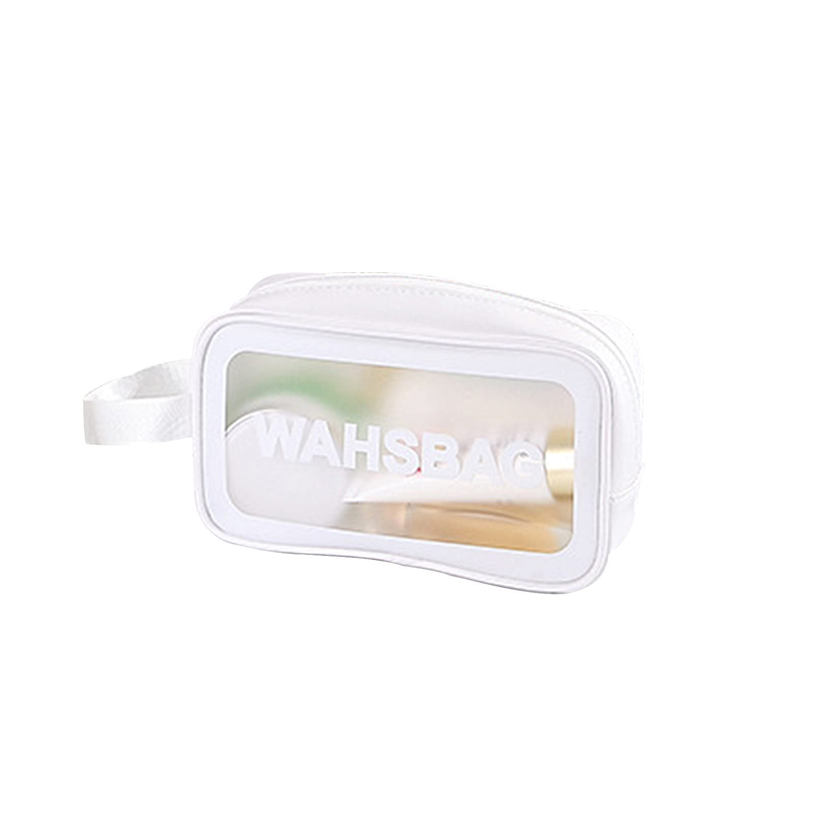 Comigeewa Large Capacity Clear Waterproof Makeup Bag - Travel Cosmetic Organizer for Women & Men, Perfect for Toiletries, Skincare, and Cosmetics Storage - Ideal for Travel, Gym, and Daily Use