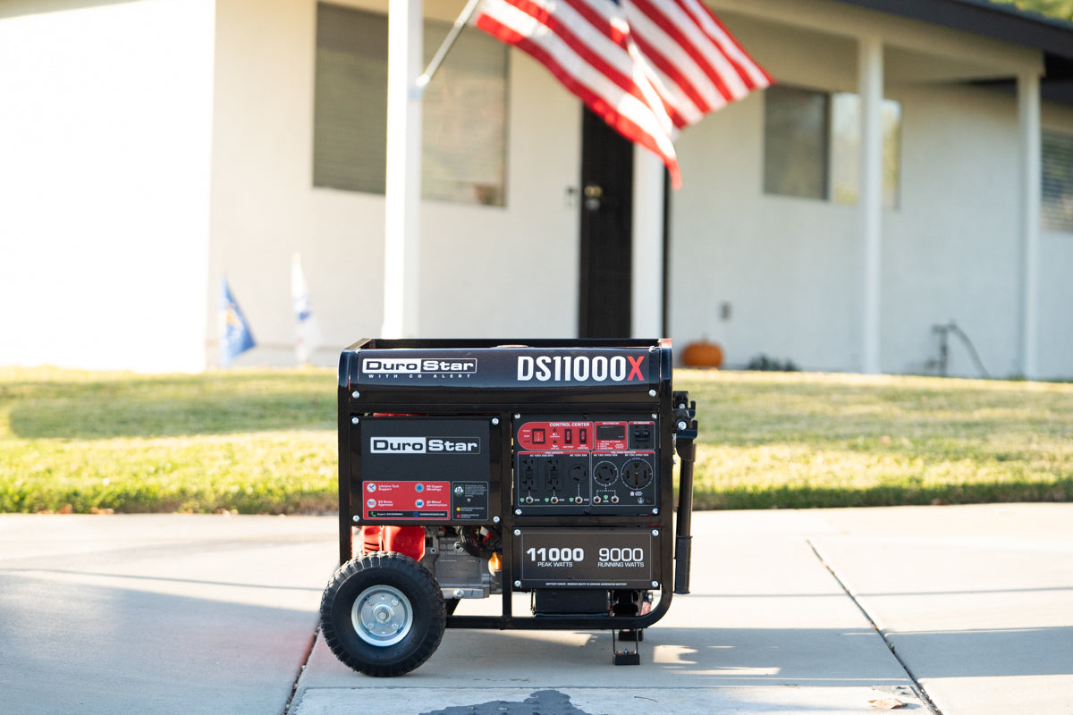 11,000 Watt Portable Gasoline Generator with CO Alert - Reliable Backup Power for Home, Camping & Emergency Use