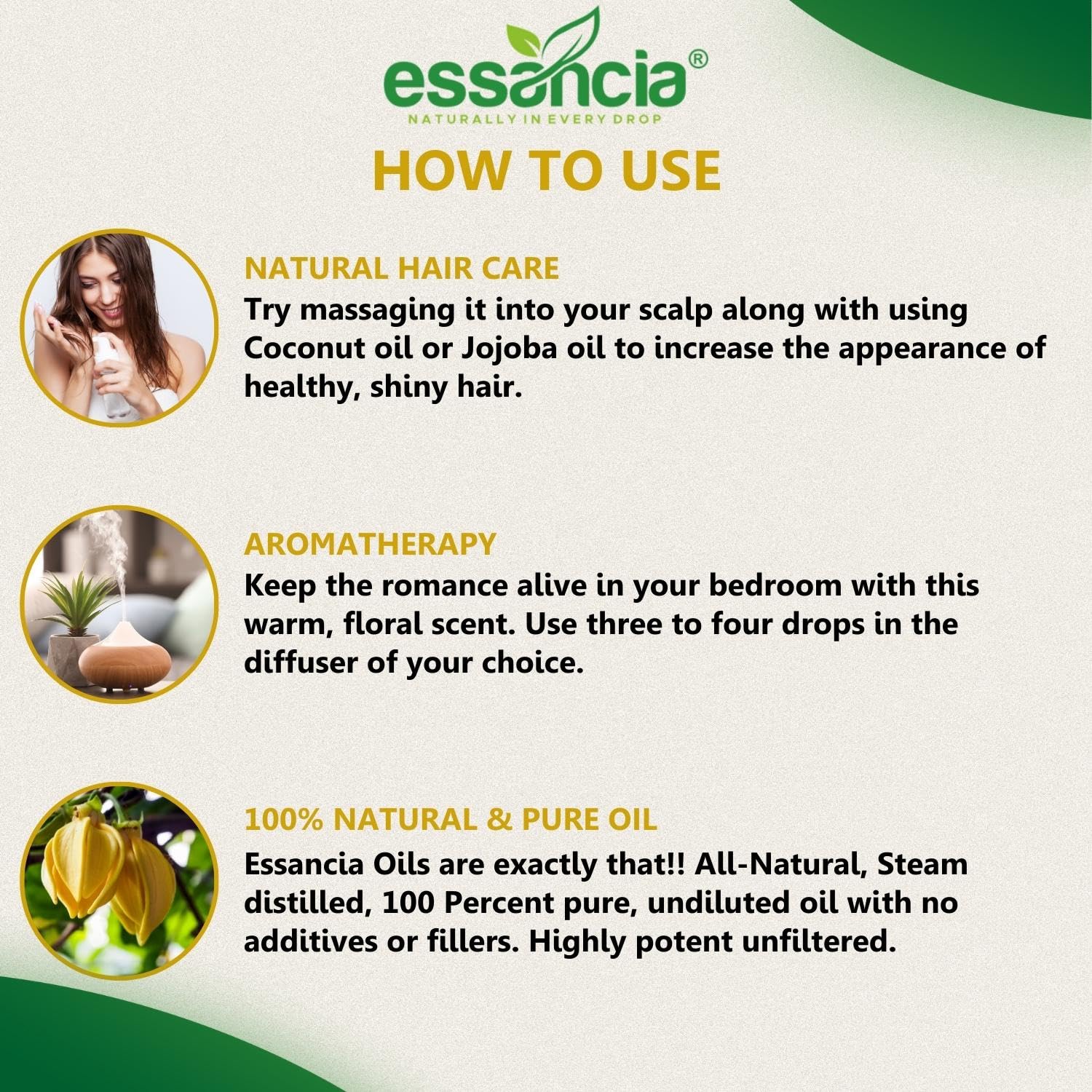 Pure Ylang Ylang Essential Oil - 100% Natural Undiluted Therapeutic Grade for Skin Care, Hair Growth, Aromatherapy & Relaxation | Face, Body, Diffuser Use | Promotes Sleep & Boosts Immunity (30ml) - Perfect for Spa, Massage & Home Wellness