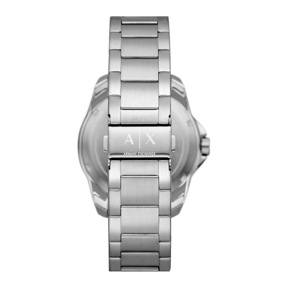Armani Exchange AX1955 Men's Watch - Black Dial, Silver Stainless Steel Strap | Stylish Accessory for Business, Casual & Formal Occasions