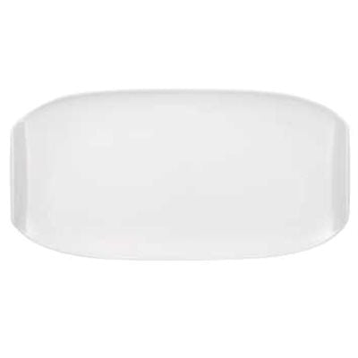 Villeroy & Boch Urban Nature 19.6 x 10.25 Inch White Ceramic Rectangle Serving Platter - Perfect for Entertaining, Dinner Parties & Holiday Meals