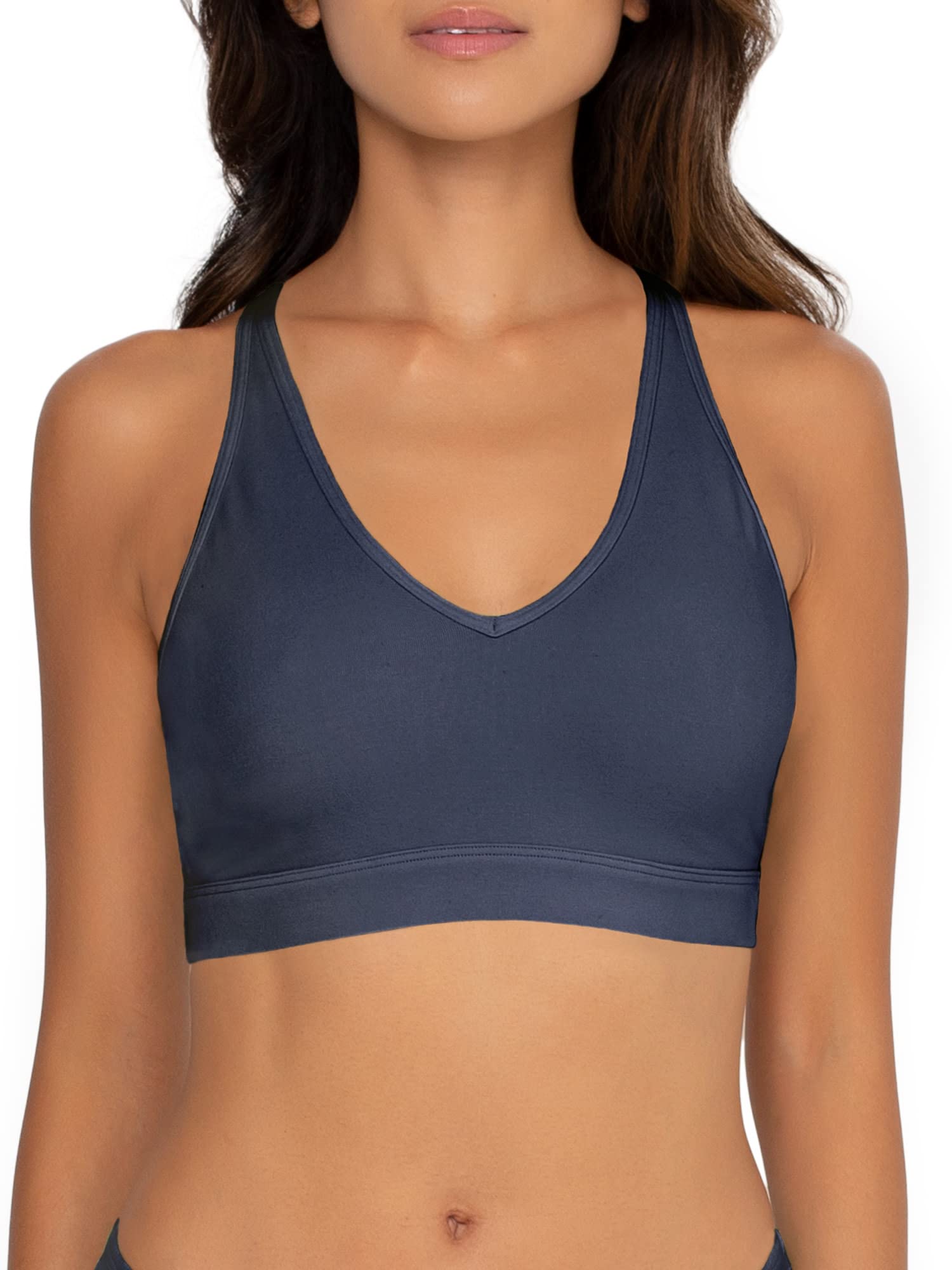 Smart & Sexy Women's Cloud Cotton Comfort Wireless Bralette - Ultra Soft Lounge Bra for Sleep, Yoga & Everyday Wear