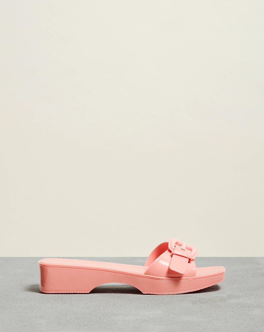 Davina Jelly Sandals for Women - Stylish Dragonfruit Color Summer Beach Slides - Perfect for Pool, Vacation, and Casual Outings