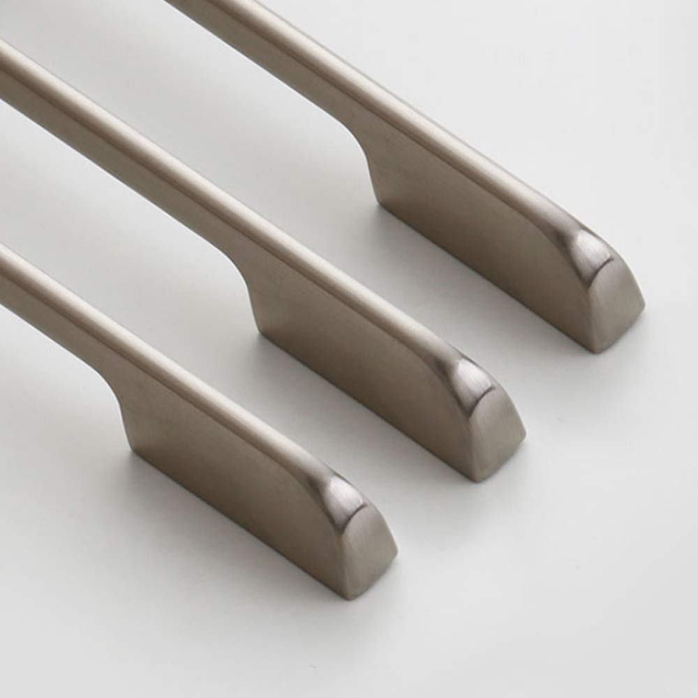 FMOGE 10-Pack Chrome Zinc Alloy Cabinet Handles - 160mm Dresser Drawer Pulls for Kitchen, Cupboard & Cabinet Doors - Durable & Stylish Hardware for Home & Office Furniture Upgrade