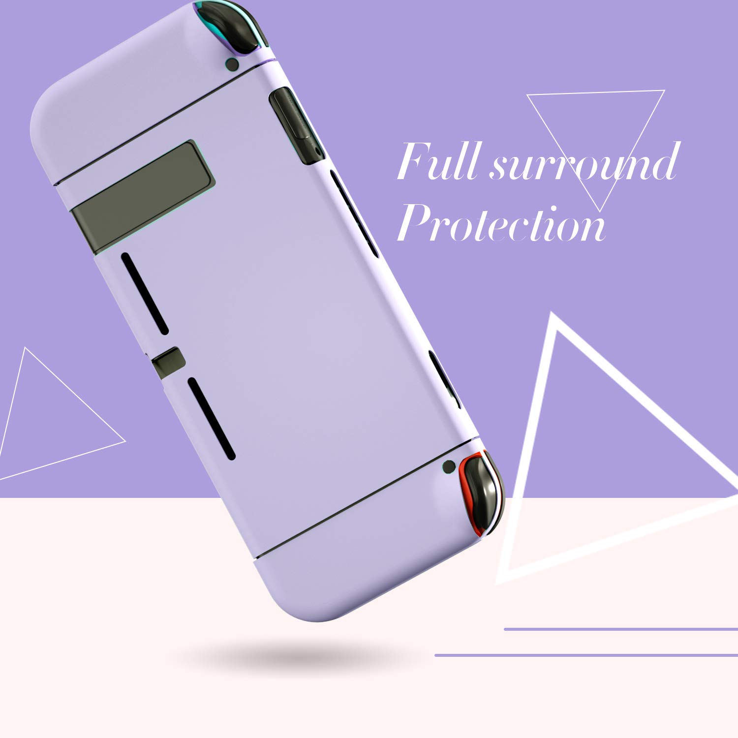 Durable Purple Protective Case for Nintendo Switch - Shockproof & Scratch-Resistant Cover for Gaming On-The-Go, Travel & Daily Use