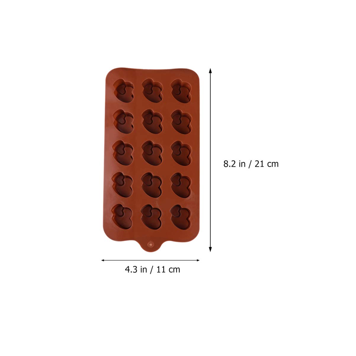 Cabilock 2-Piece Silicone Heart Mold Set - Resin Candy Chocolate Gummy Baking Molds for DIY Treats, Soaps, Crayons & Ice Cubes - Perfect for Valentine's Day, Parties & Crafting Projects