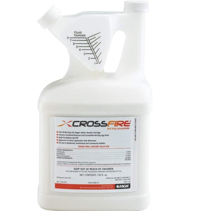Crossfire Bed Bug Concentrate - Fast-Acting Bed Bug Killer Spray for Home & Travel - Eliminates Bed Bugs, Eggs & Nymphs - Perfect for Mattresses, Furniture & Luggage Protection