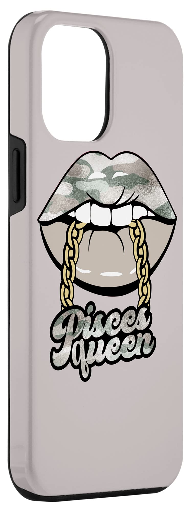 iPhone 12 Pro Max Case - Camouflage Pisces Queen Design, Shockproof Protective Cover for Women | Perfect for Outdoor Adventures, Travel & Daily Use