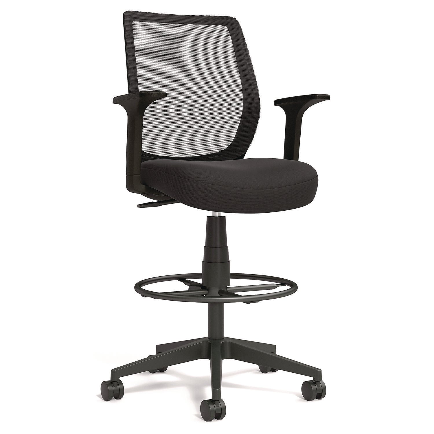 Alera Wessex Ergonomic Mesh Back Drafting Stool - Adjustable Height 27.95