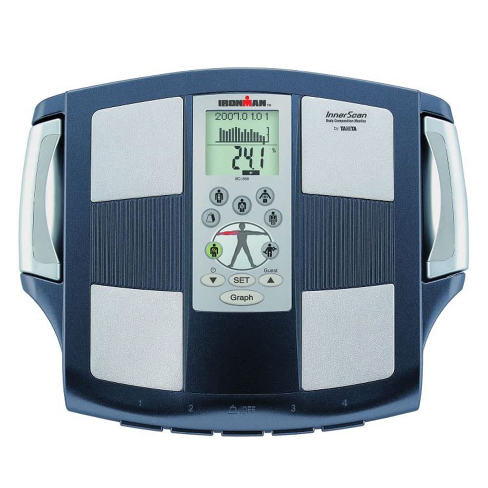 TANITA BC-558 FDA Cleared Ironman Segmental Body Composition Scale - Accurate Body Fat & Muscle Mass Analyzer for Home Gym Fitness Tracking