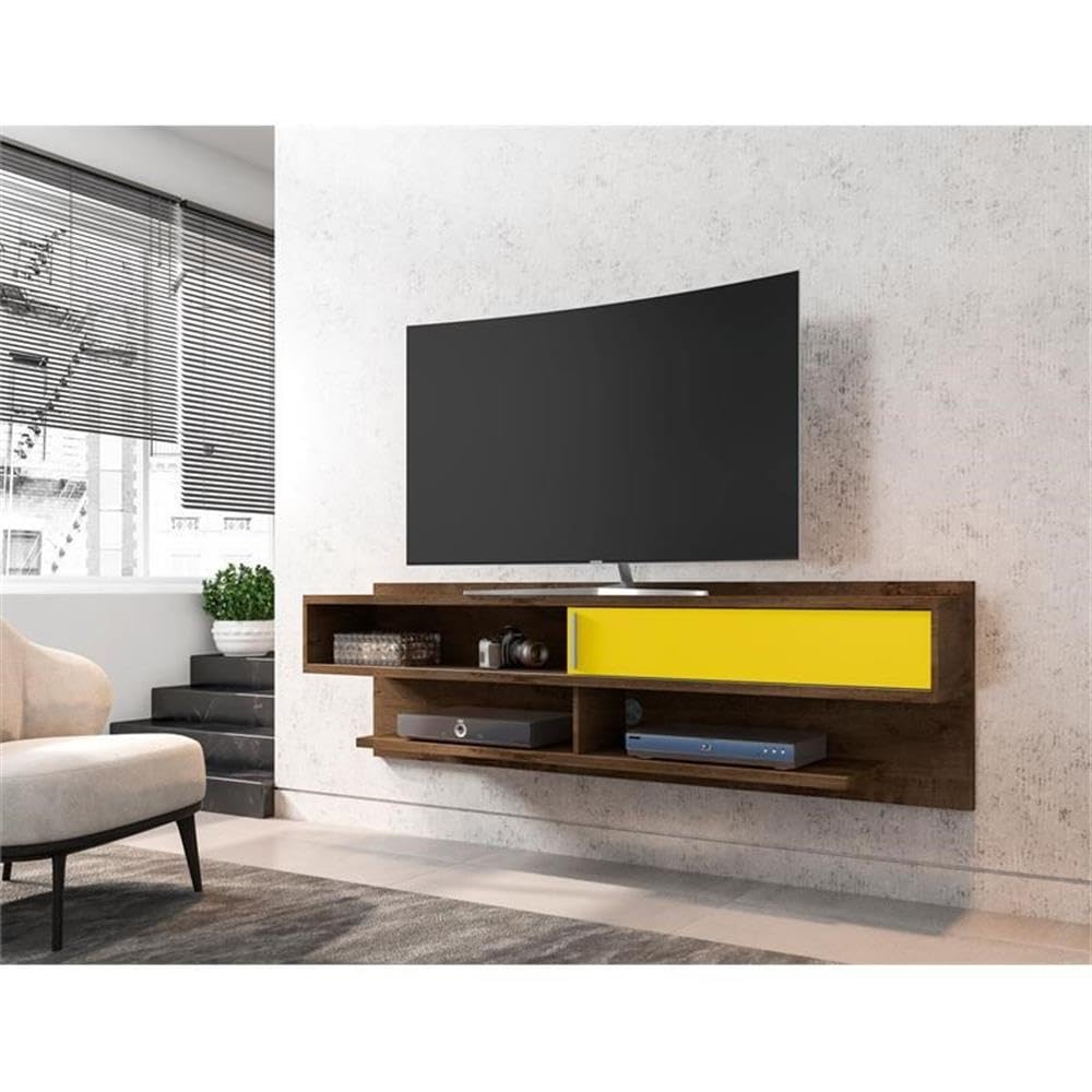 Modern Floating TV Stand with Media Shelves - 70.86
