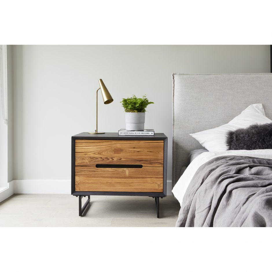Modern Vienna Nightstand - Stylish Bedside Table with Storage Drawer for Bedroom, Living Room, or Office - Perfect for Small Spaces & Home Decor