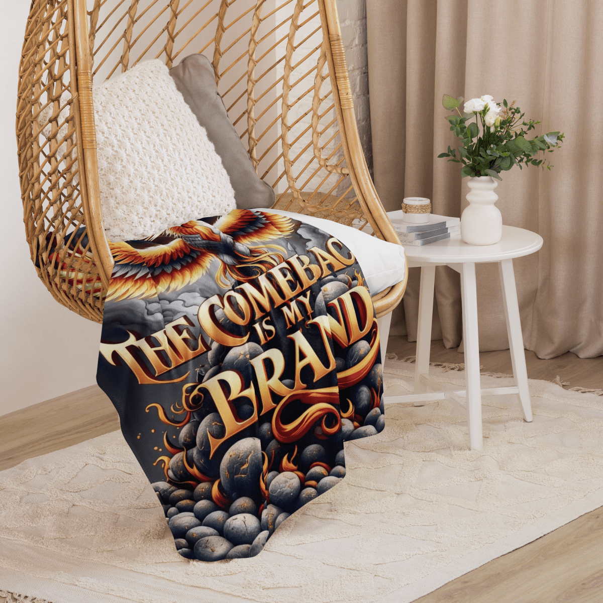 Sherpa Blanket - Ultra Soft & Cozy Winter Throw for Home, Travel & Outdoor Adventures - The Comeback Is My Brand