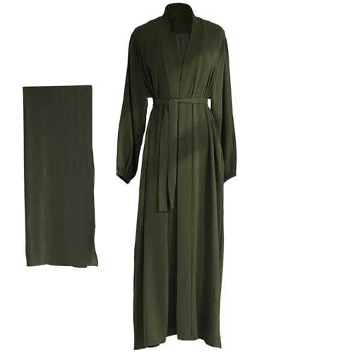 Army Green Abaya and Army Green Hijab
