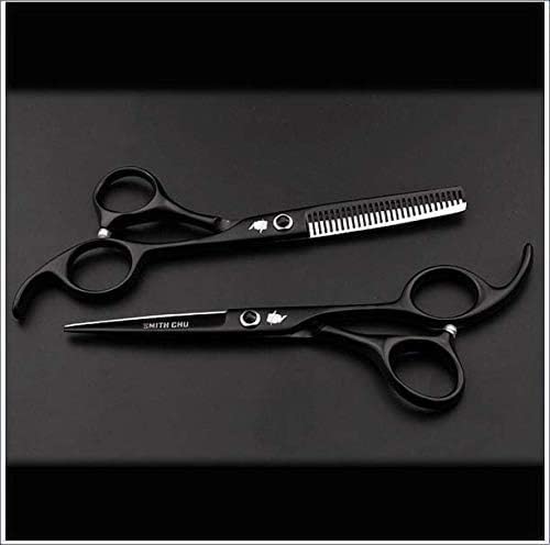 Premium 6 Inch Japanese Professional Hairdressing Scissors - Barber Shears with Purple Retro Design (5.5 Inch Set Included) for Salon, Hairstyling & Home Haircut Use