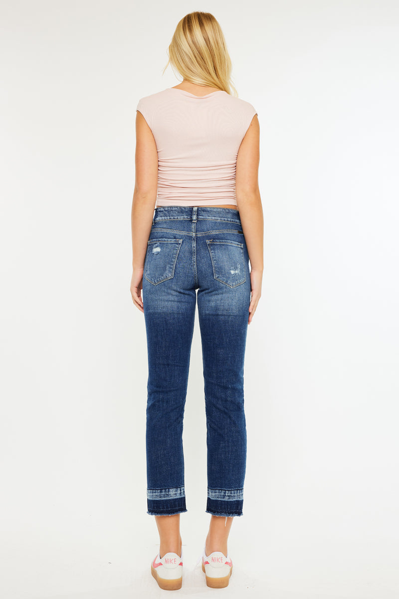 Georgia Ultra High Rise Slim Straight Leg Jeans for Women - Stretch Denim Pants with Tummy Control - Perfect for Casual Wear, Work & Night Out