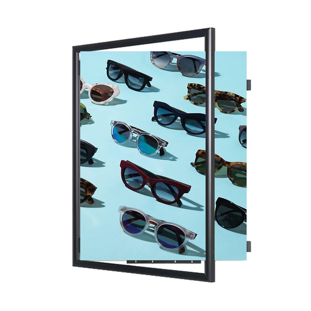 48x60 Large Poster Frame - Wide Face Metal Display with Quick Change Swing Open Design - Perfect for Art Prints, Photos, and Home Decor