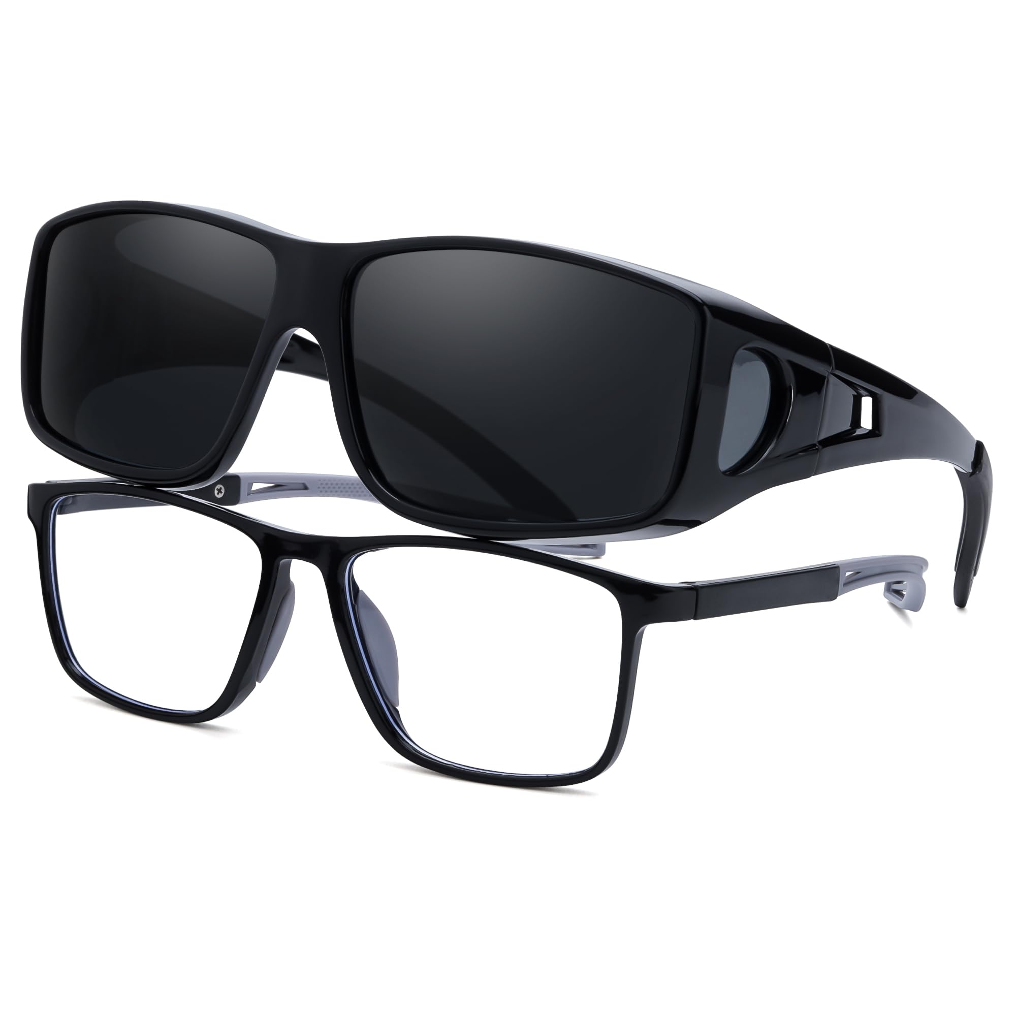 LVIOE Polarized Fit Over Sunglasses for Women & Men – UV400 Protection, Over Glasses Design – Perfect for Driving, Fishing & Outdoor Activities (LS0312)