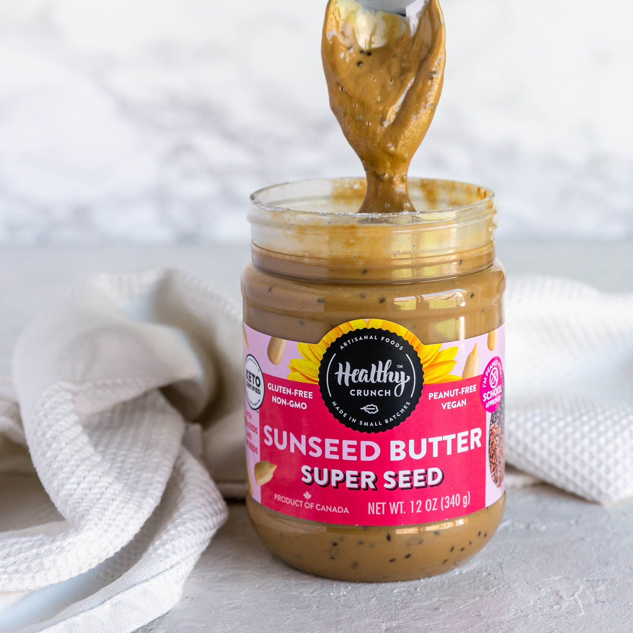 Organic Super Seed Butter - Nutrient-Rich, Vegan & Gluten-Free Spread for Toast, Smoothies & Baking | Healthy Snack Alternative