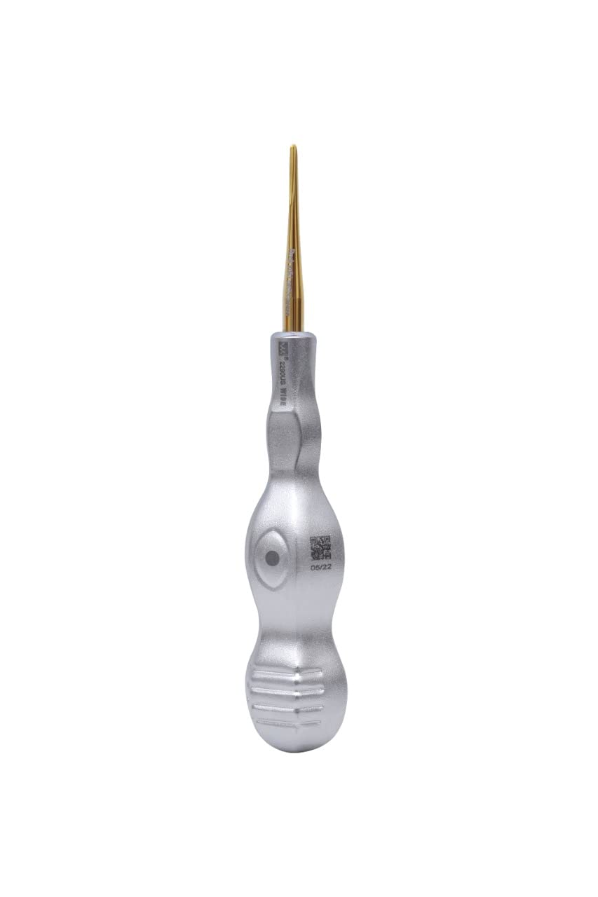 Premium Dental Elevator Set - Luxating Elevator, Periotome, Surgical Elevators with Titanium Coated Tips (2mm, 3mm, 4mm, 5mm Sizes) - Professional Dental Tools for Tooth Extraction & Oral Surgery