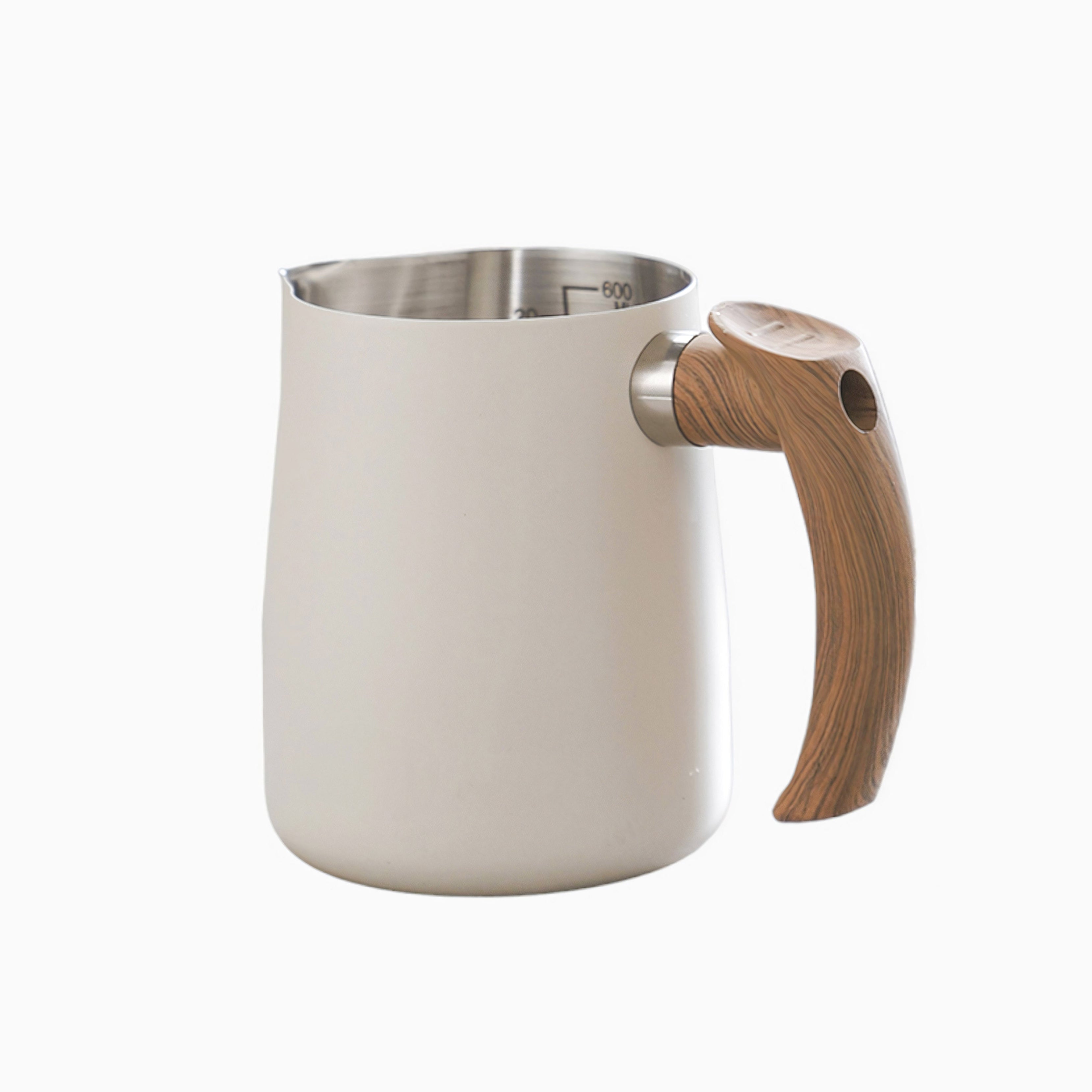 Premium Thickened Milk Jugs for Latte, Cappuccino & Frothing - 12oz/16oz Stainless Steel Milk Frothing Pitcher with Handle & Spout - Perfect for Home Baristas, Coffee Shops & Cafe Use