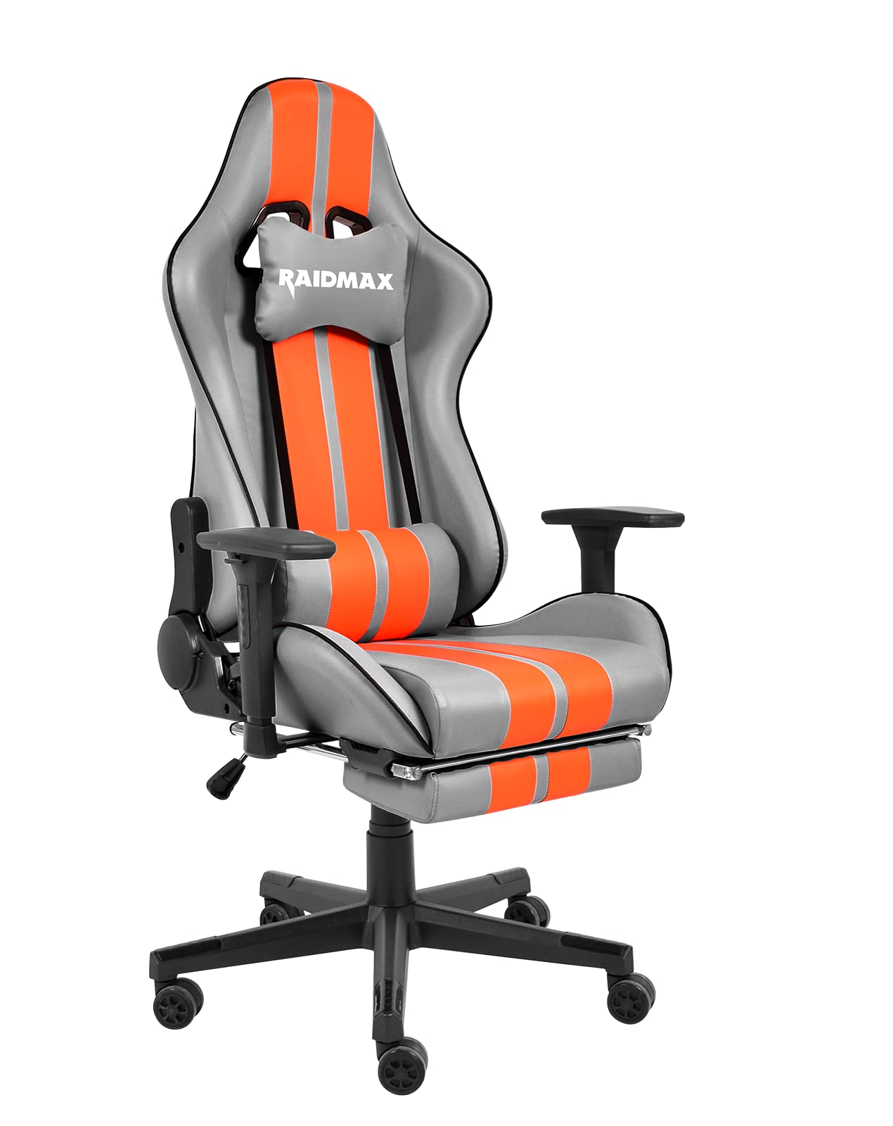 Raidmax Superior DK905 Racing Style Ergonomic Gaming Chair - Adjustable 3D Armrests, Headrest & Lumbar Support, Tilt Mechanism, Reclining Back with Certified Gas Lift - Perfect for PC Gaming, Esports & Home Office Setup
