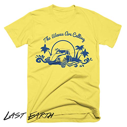 Funny Surfer T-Shirt with Vintage VW Beetle Design - Men's & Women's Graphic Tees for Beach Lovers - Perfect for Surfing, Summer Vacations and Casual Wear