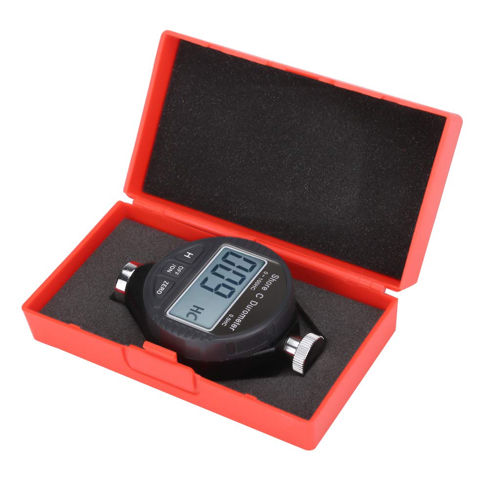 Digital Tire Durometer - Easy to Use Rubber Hardness Tester for Measuring Tires, Silicone & Rubber Products | Perfect for Automotive, Industrial & DIY Applications