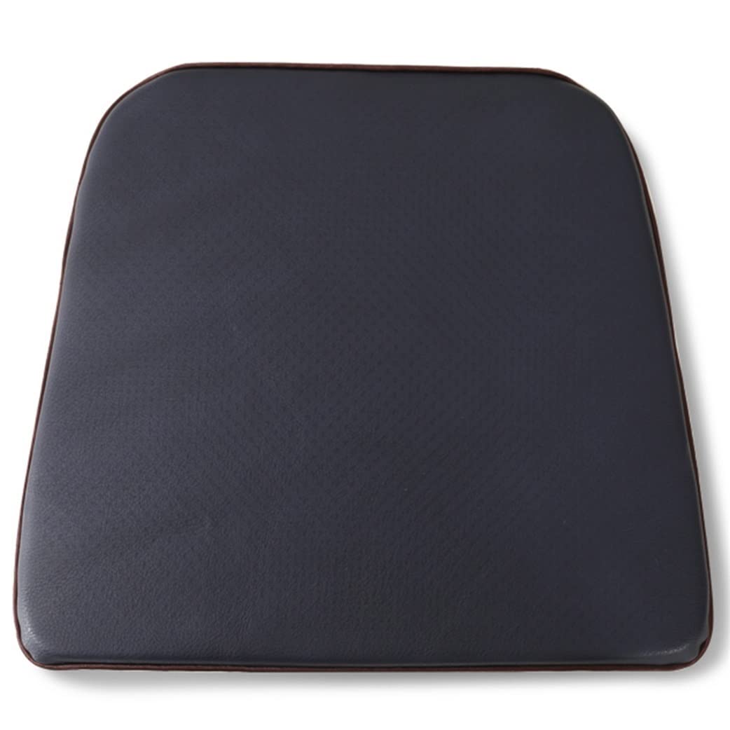 Premium Waterproof Leather Dining Chair Cushions - 2 Pack U-Shaped Non-Slip Kitchen Seat Pads (Ink Blue, 40x44cm) for Comfortable Dining & Kitchen Chairs - Perfect for Home, Restaurant, and Office Use