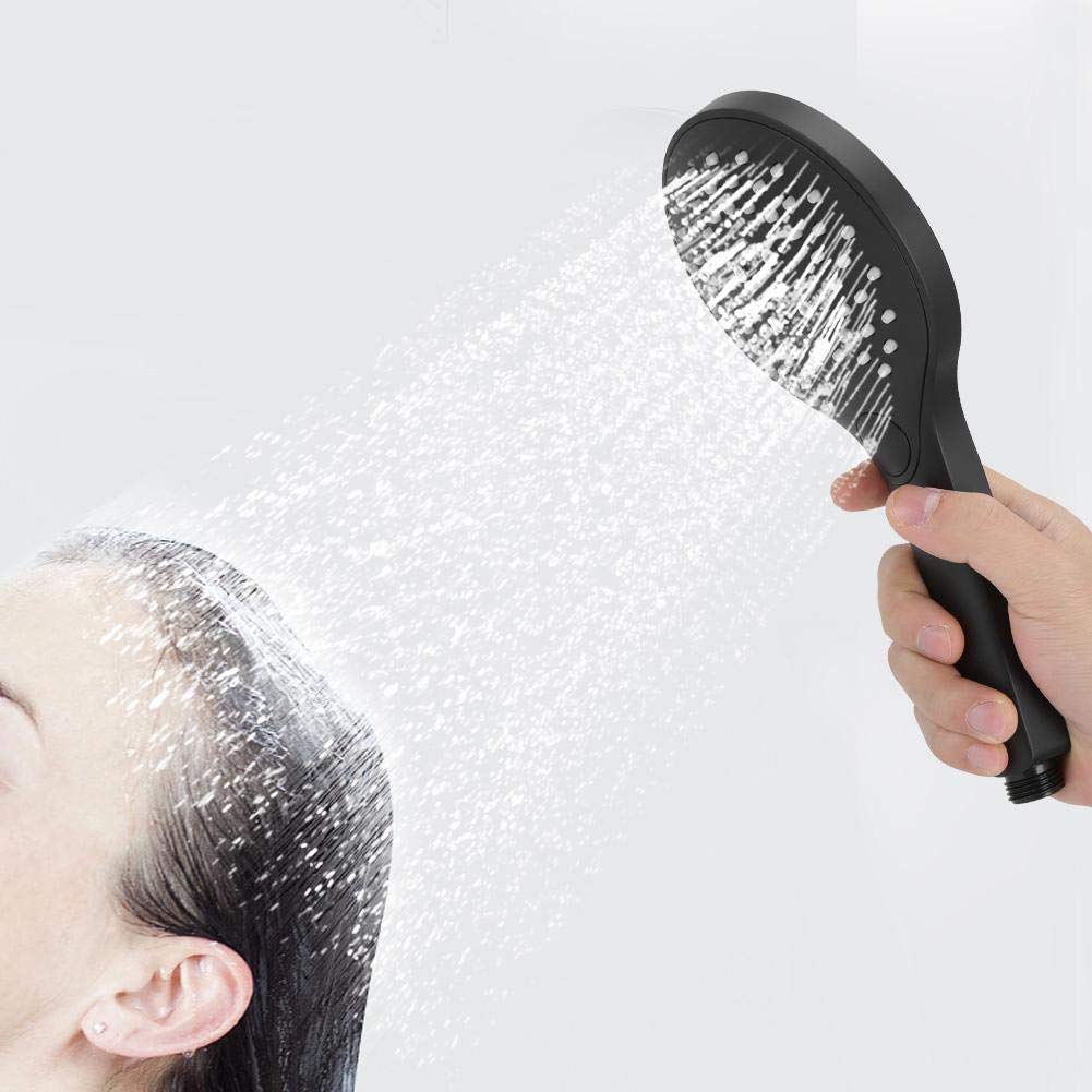Sorandy 3-Function Handheld Shower Head with Push Button Switch - High Pressure Bathroom Shower for Relaxation, Baby Bathing & Pet Washing